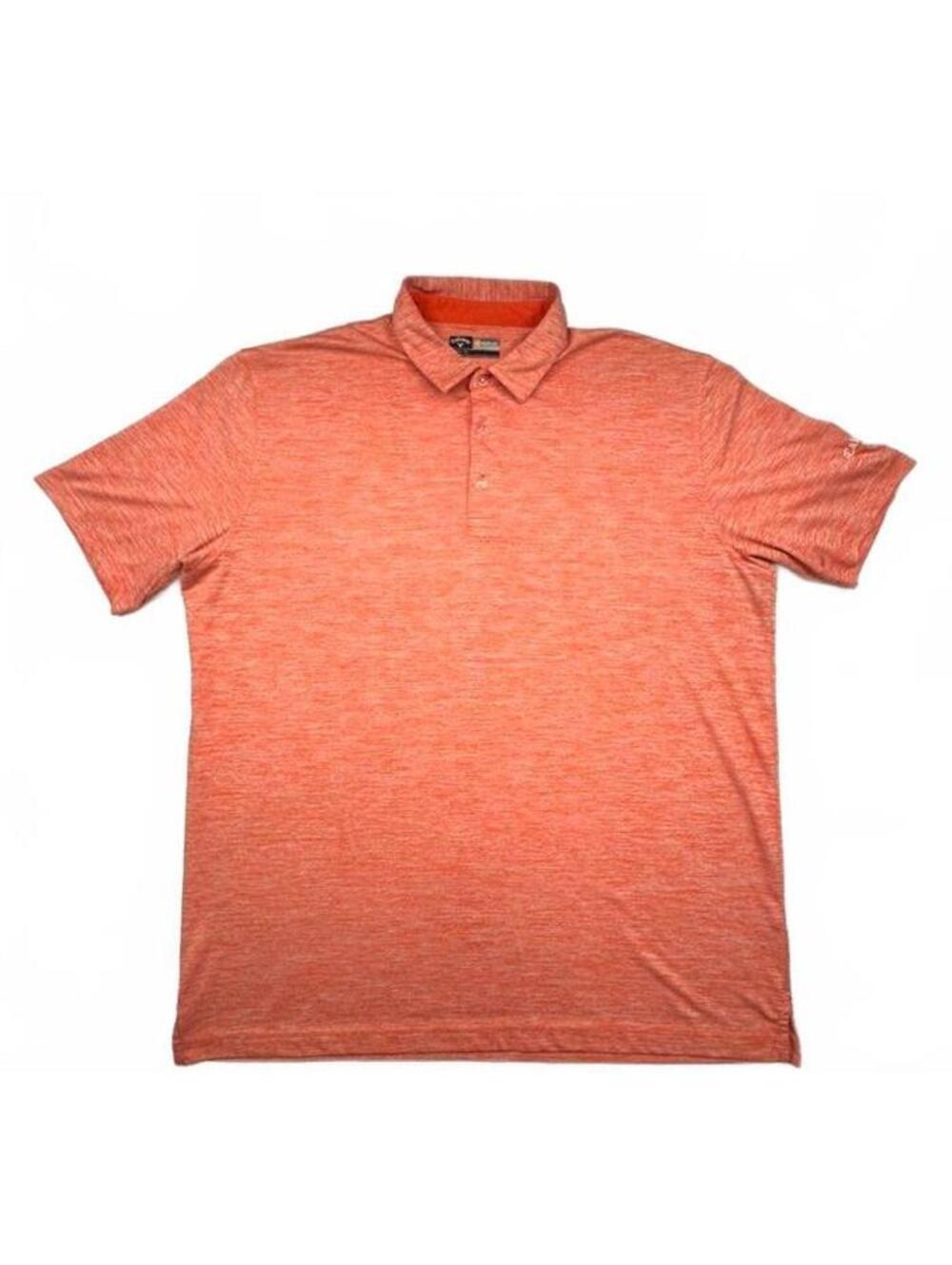 Callaway Opti-Dri Men's Golf Polo Shirt Mens XL Heathered Orange
